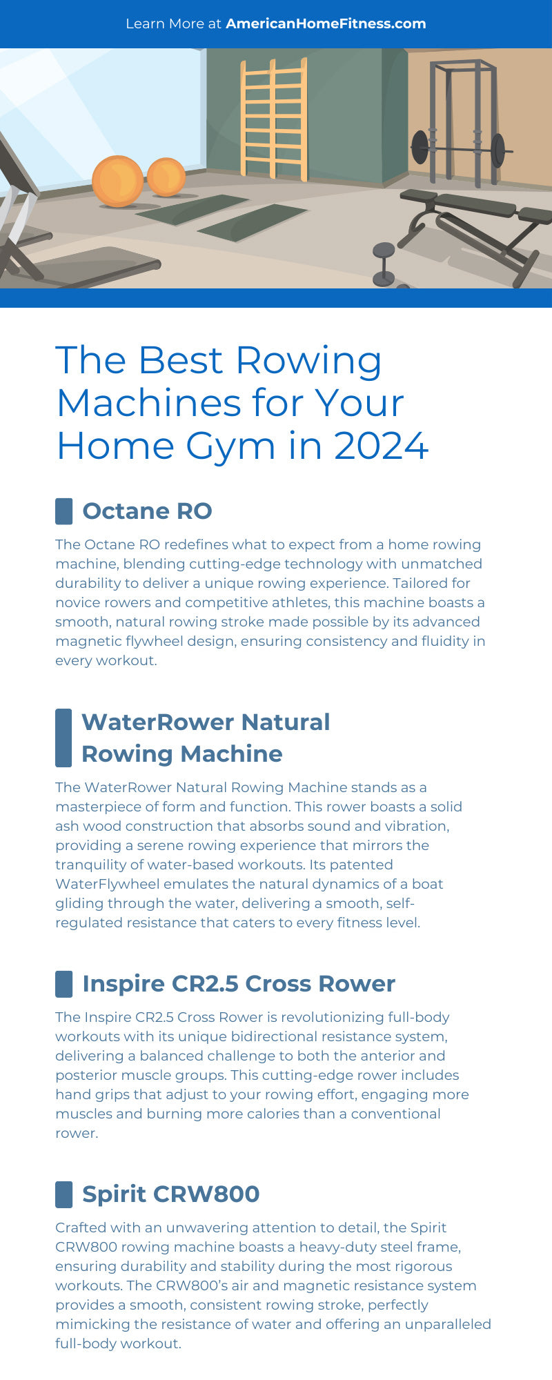 The Best Rowing Machines for Your Home Gym in 2024