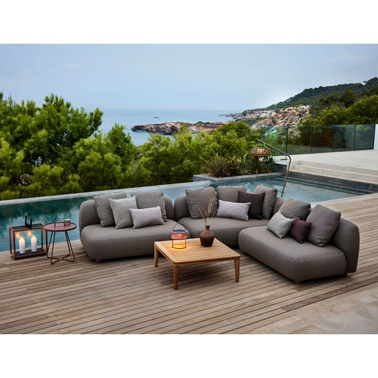 Cane-line Capture Outdoor Sofa Set, Coffee Table and Lighting  