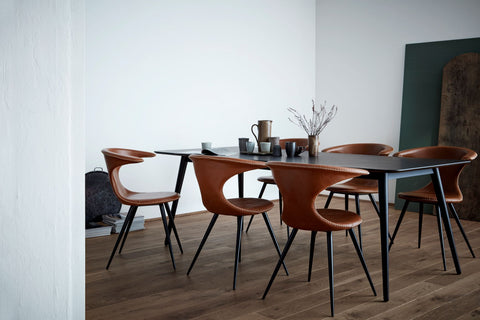 Number of Dining Chairs | Danform Tan Flair Dining Chairs | Milola CH