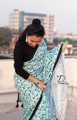 Priymani in Quirky printed saree! | Fashionworldhub