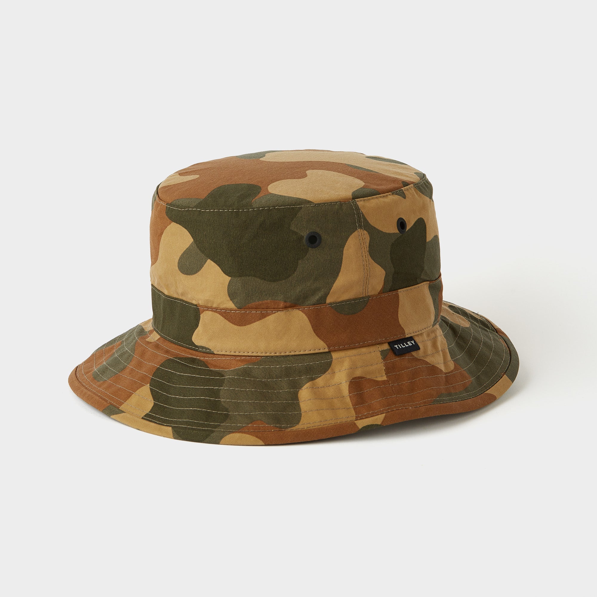 S.W. Boonie Woodland Camo Fishing Hunting Hat With Side Snaps