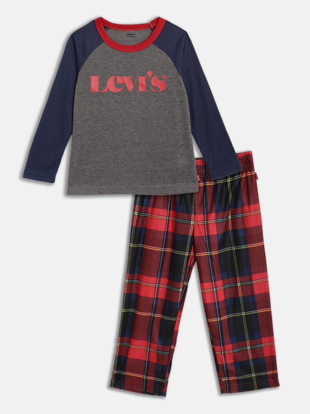 Levi's® Big Boys Raglan Tee Shirt and Logo Printed Pants Pajamas Set –  Rookie USA