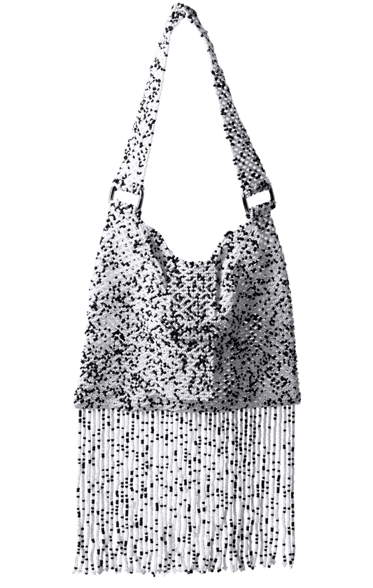 Green Teal Butterfly panel fringe bucket bag. – Artisan Shop GT