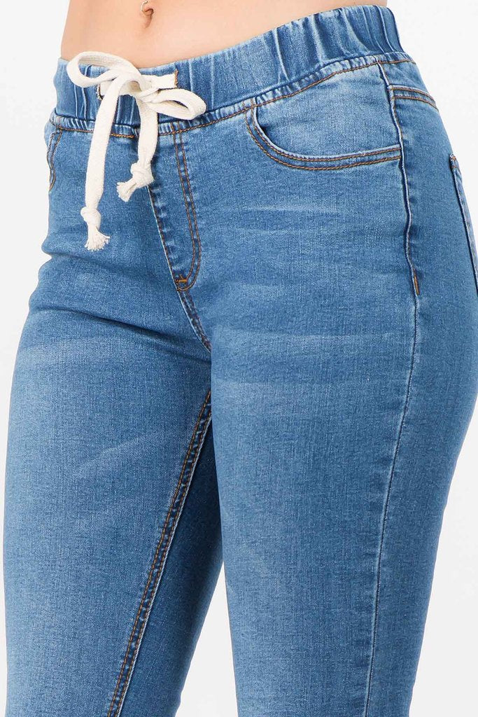 denim joggers for girls