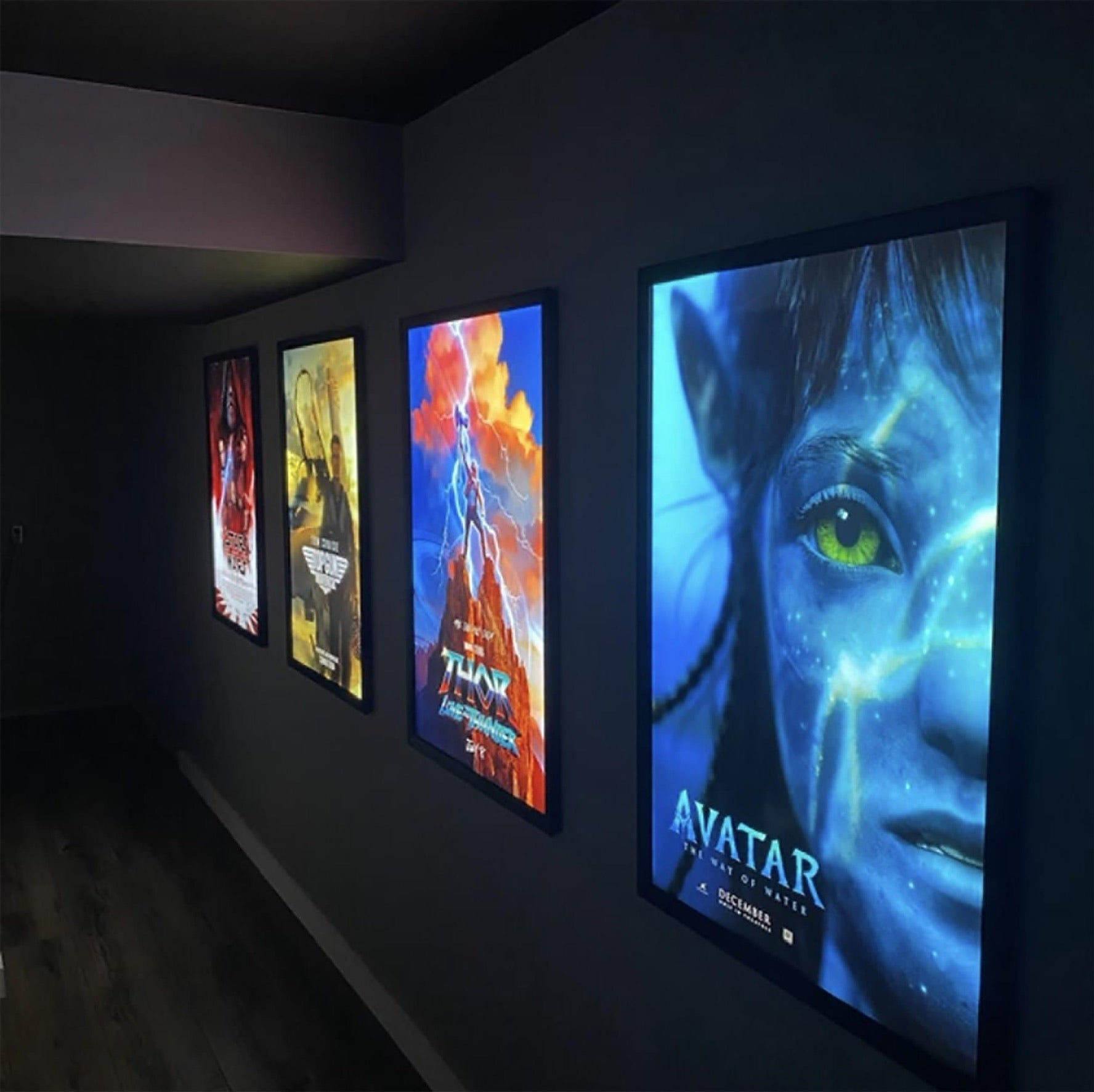 GLOWBOX LED Poster Frames Light Box for Home Theaters Light up posters –  Glowbox LLC