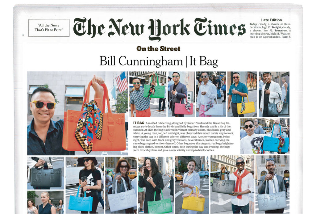 The Great Bag featured in Bill Cunningham's New York Times page