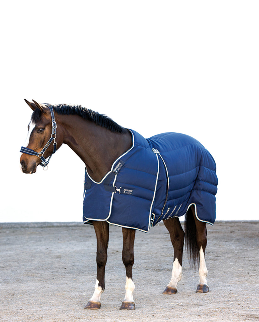 Rambo 200g Stable Blanket with Embossed Lining, Black or Navy, 60 - 69