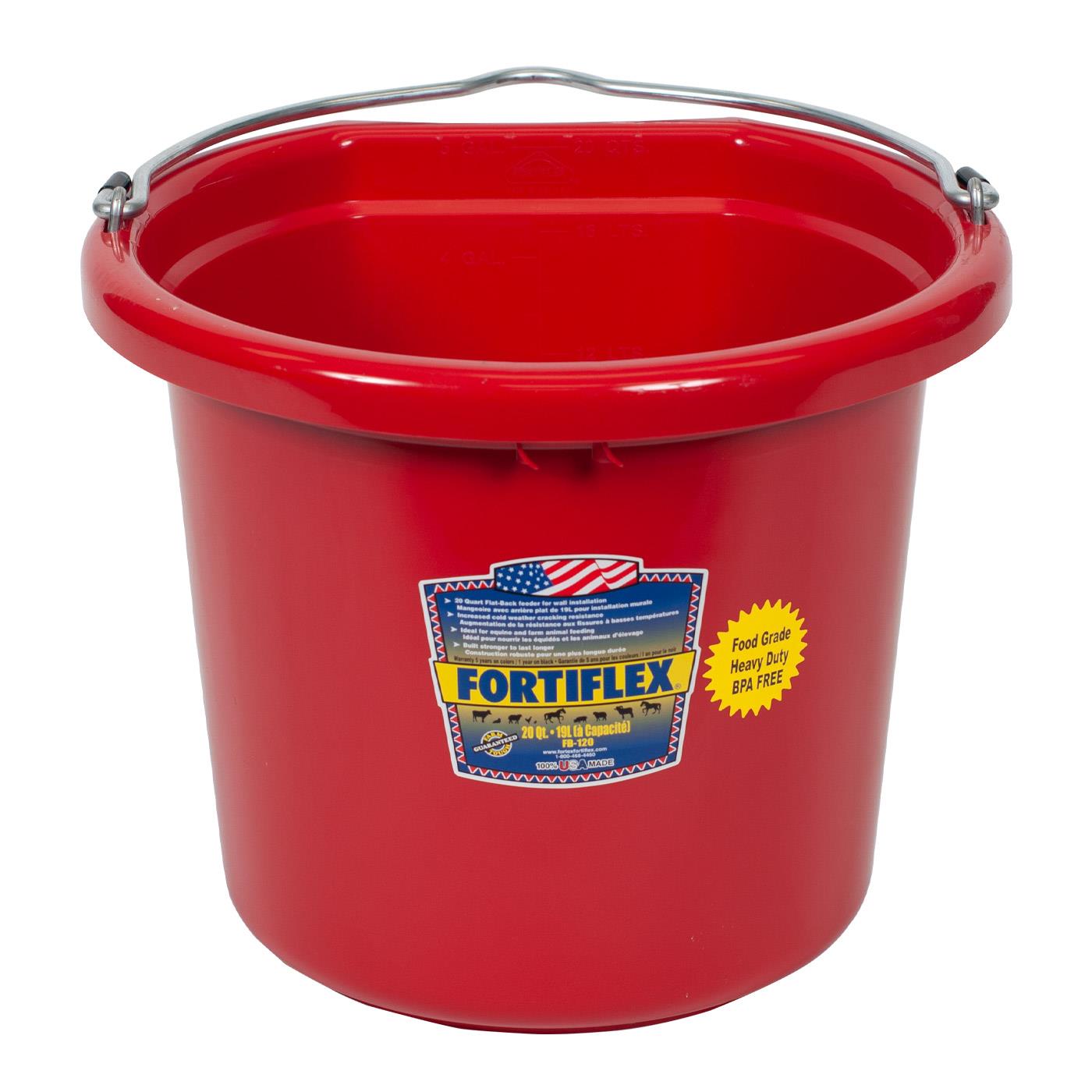 Fortiflex Flat Back 20qt Bucket