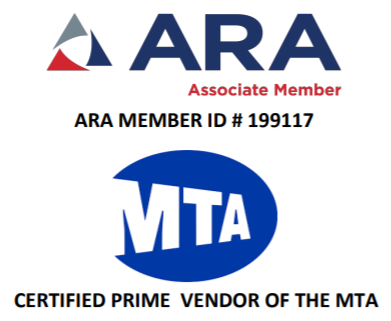 ARA Associate Member ARA Member ID #199117 MTA Certified Prime Vendor of the MTA