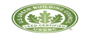 U.S. Green Building Council USGBC Leed Certified logo.