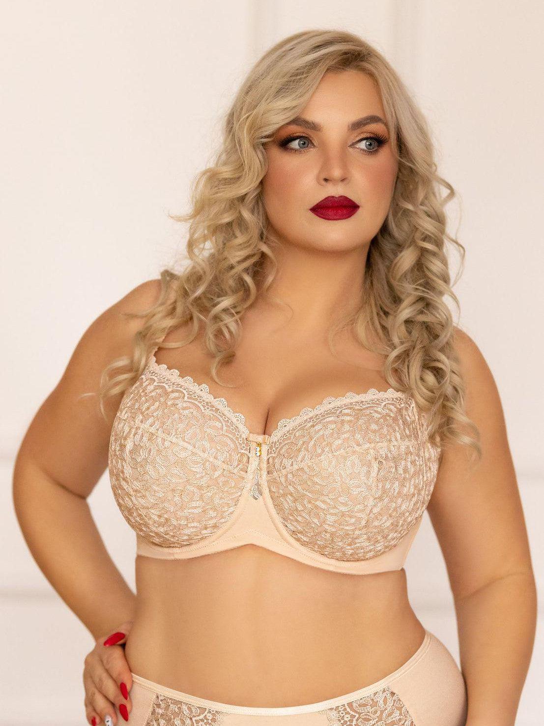 Kris Line Nude Betty Full Coverage Soft Cup Bra in Bands 42 through 50 -  ShopperBoard