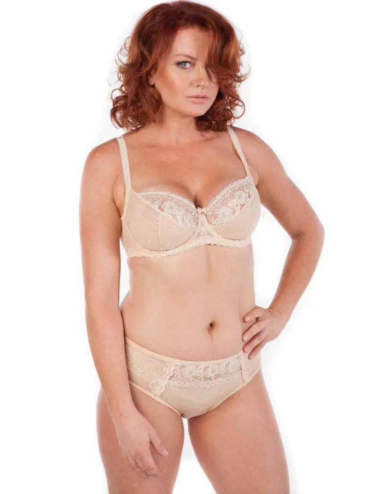 Krisline Bra Soft with Series Queen - White, size: 75C : : Fashion