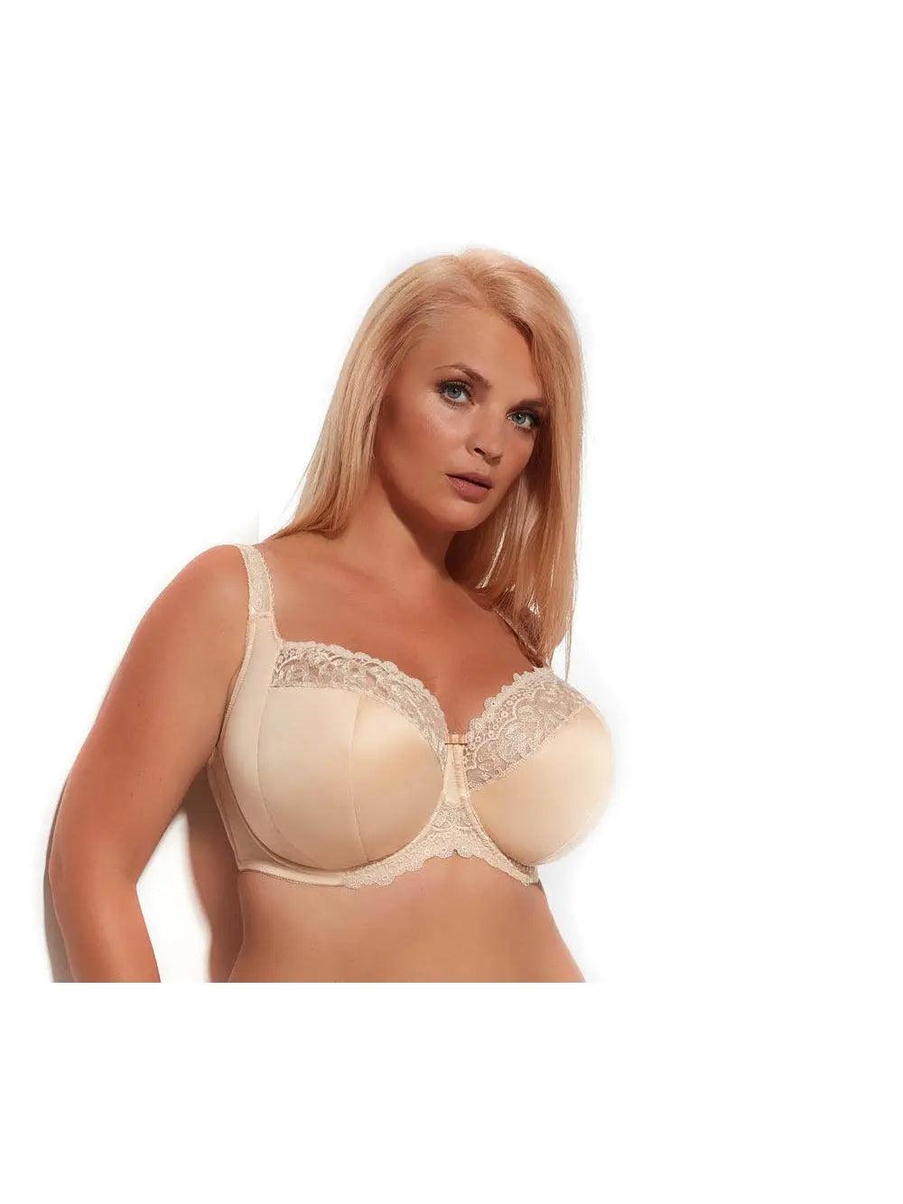 AVENUE BODY | Women's Plus Size Full Coverage Wire Free Bra - beige - 38DD