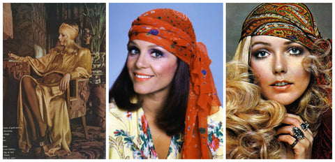 Image result for how to tie a 1970s headscarf
