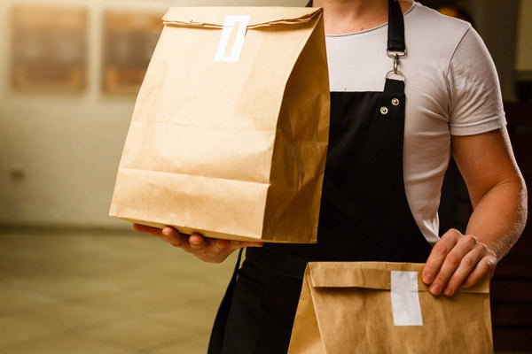 man delivers customized meal delivery