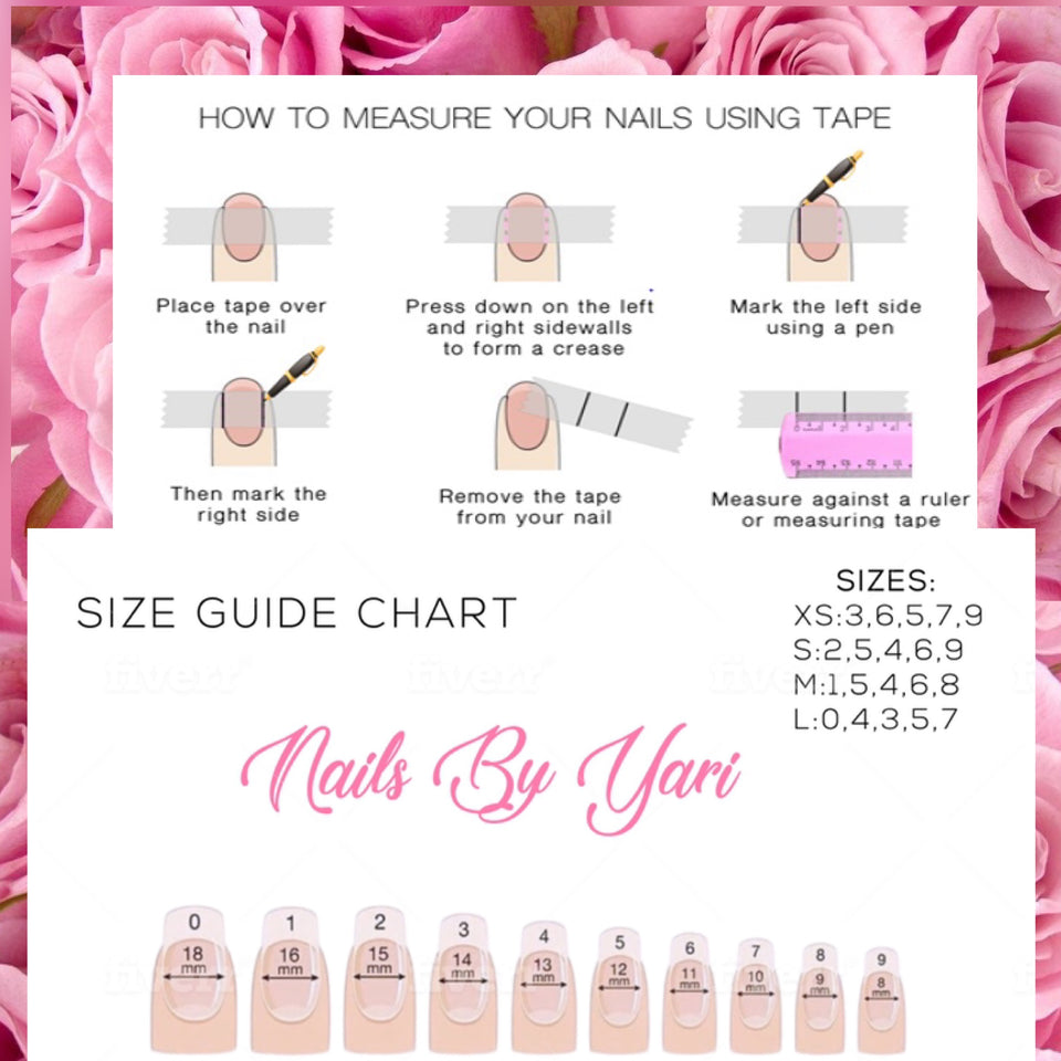 How To Measure Nail Size For Press Ons / Nails By Size Nails By Number ...
