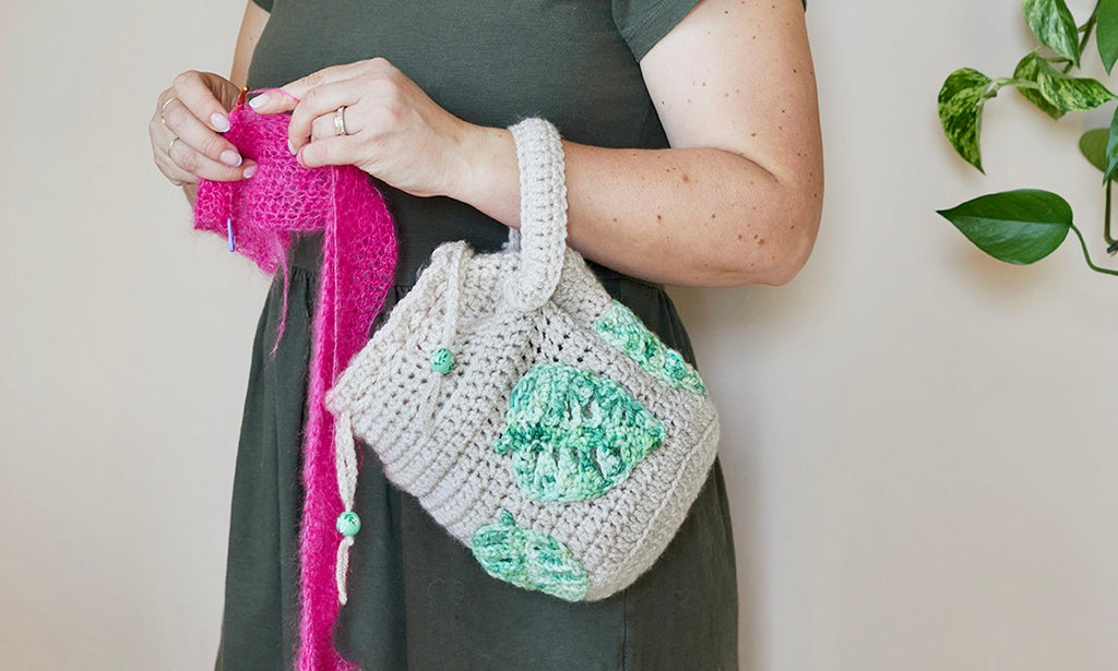 Crochet project bag