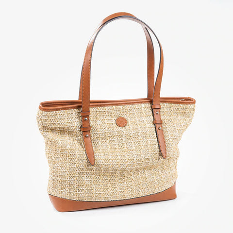 Bolso rafia shopper