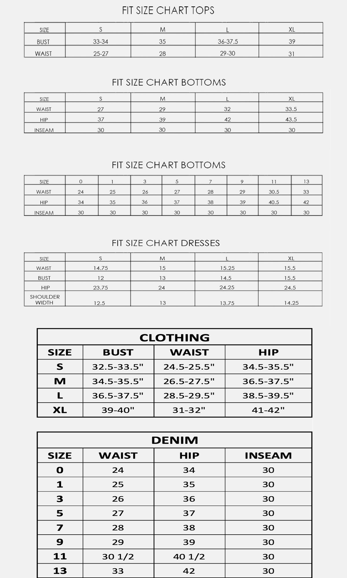 miss me jeans plus size chart