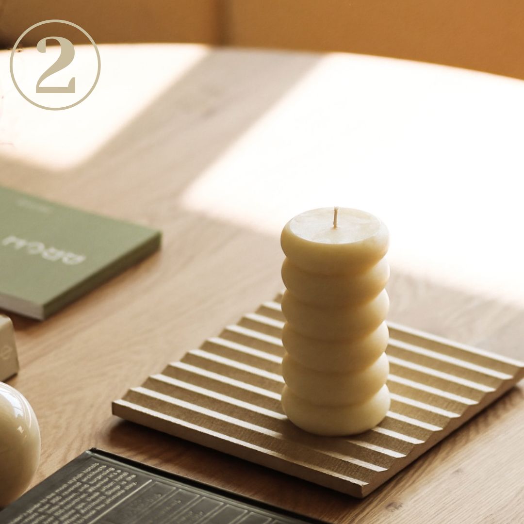 Pillar Candle on Table