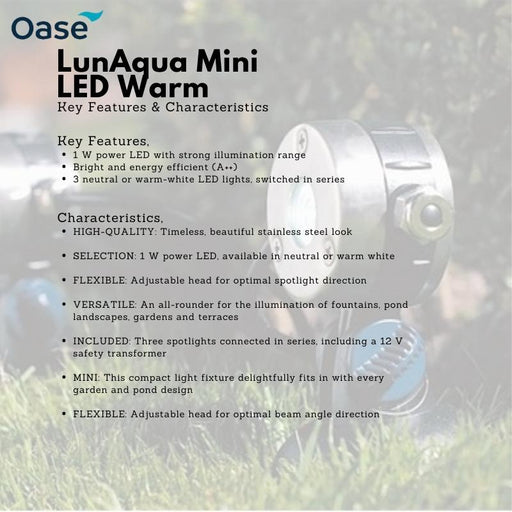 OASE LunAqua Classic 1 (Set spotlight LED / East — 3) Ocean Aquatic