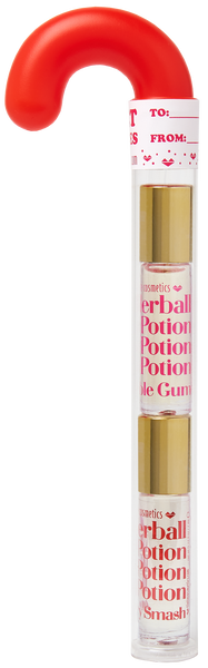 Candy Cane Organic Rollerball Lip Potion Kit: Bubble Gum & Cherry Smas ...