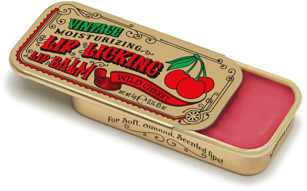Lip Licking Flavored Lip Balms Packed Vintage Slider Tins Tinte