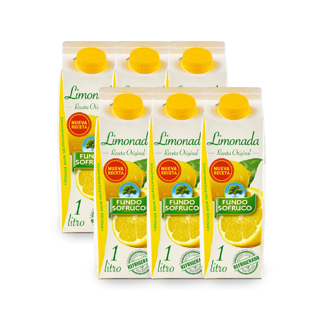 Limonada Receta Original 1 Litro (6 unidades) – La Rosa Sofruco