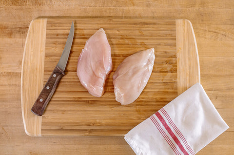How to Butterfly a Chicken Breast - step 1