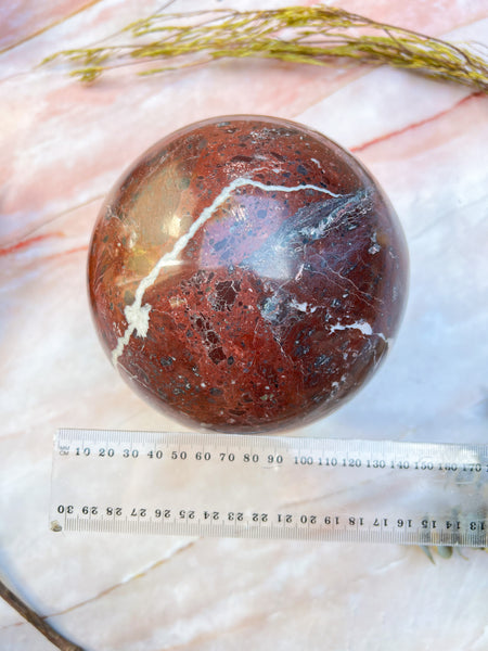 XL Red Onyx Sphere