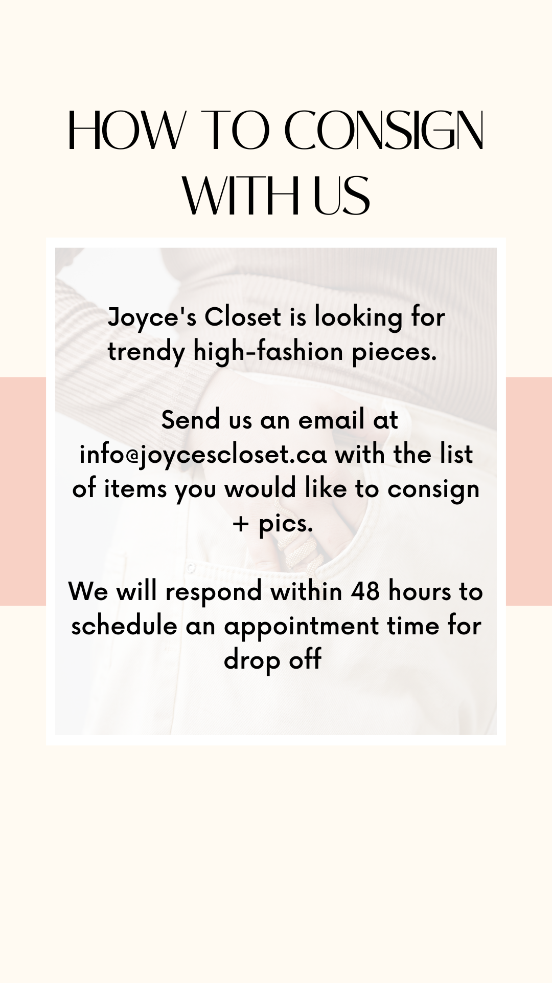 Consign With Us – Joyce's Closet