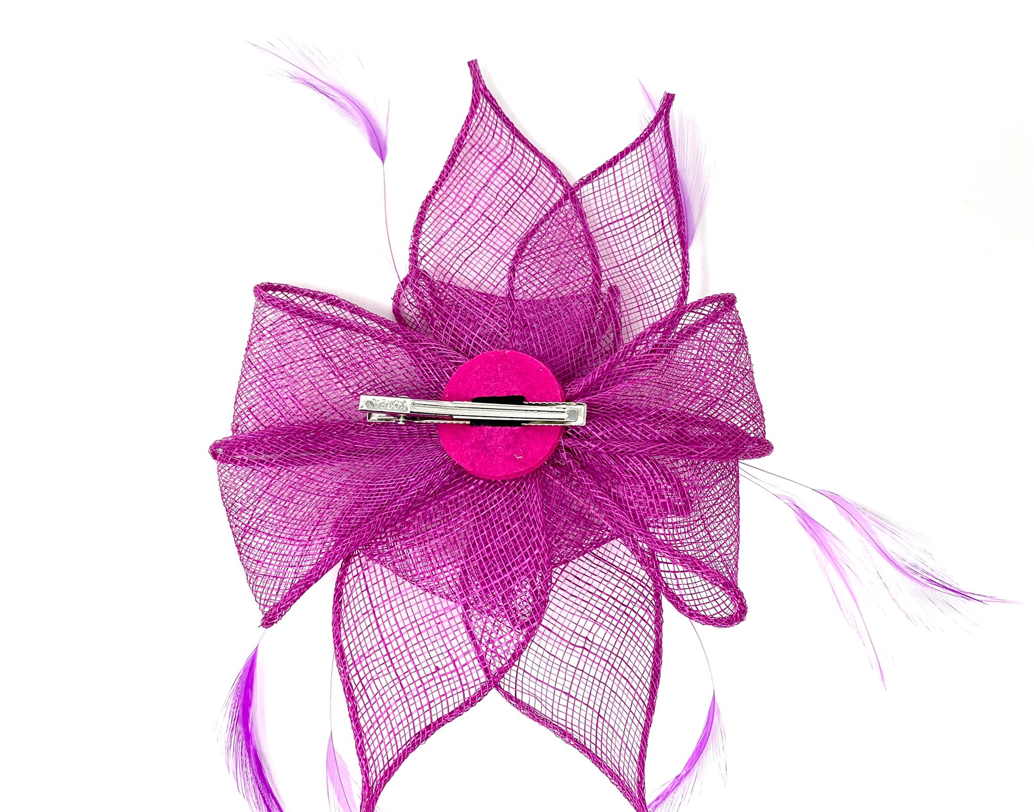 magenta pink fascinator