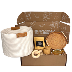 The Balanced Home Box comes with 6-8 full-size, luxury items that will refresh your home décor every season!