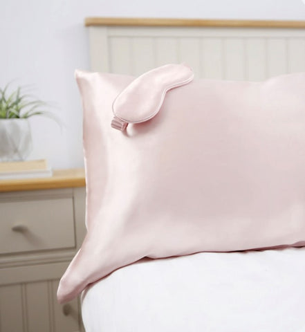 silk pillow case and eye mask