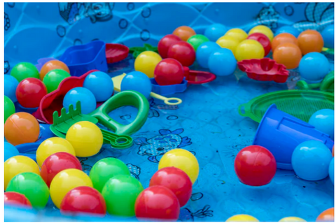 Ball pit balls in pool
