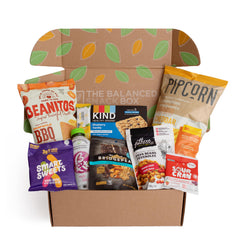 The Balanced Snack Box is jam-packed with full-size healthy snacks, made with high-quality ingredients. Each box comes with 5-8 full-size snacks plus samples, bonus items and exclusive offers. 