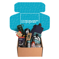 The Balanced Lifestyle Box featuring 8-10 premium, full-size products to nurture your body, mind and soul. 