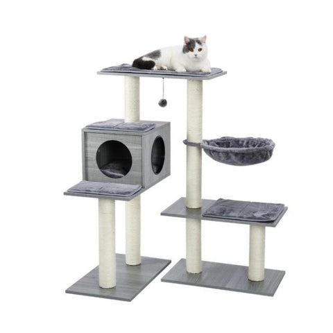 Arbre A Chat Design Cube De Bois Arbreacadachat Abreacadachat