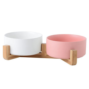 Bamboo Bowl Gamelle Double Pour Chien Et Chat Mypikou