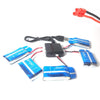 5 Baterias lipo 3.7v 850 mah + Multi-Cargador Drone Syma X5HC, X5UW, X5HW