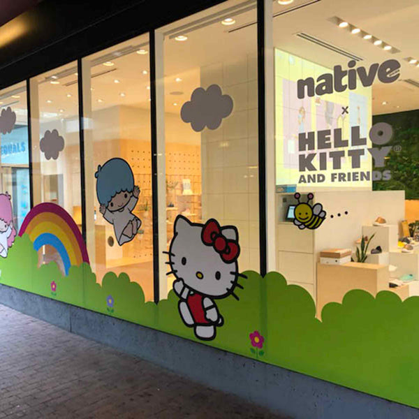 Native Shoes X Hello Kitty and Friends Retail Display