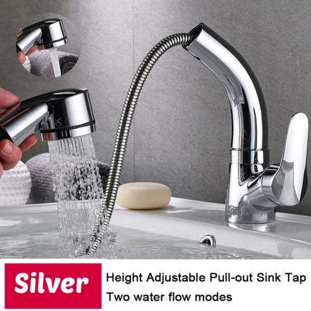 SPOUTY™ : Height Adjustable Pull-out Sink Tap