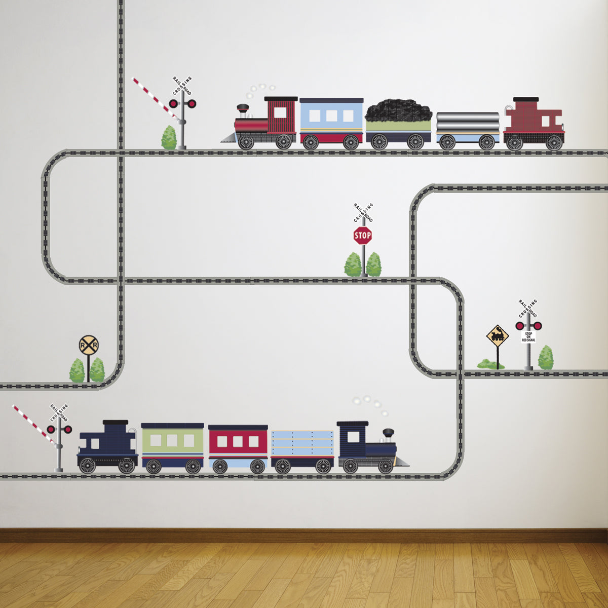 train wall decals