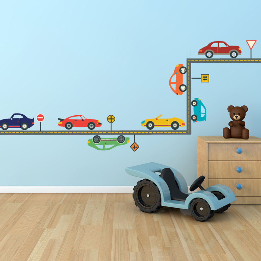 Cool Car Wall Decals, EcoFriendly Matte Reusable Wall Stickers