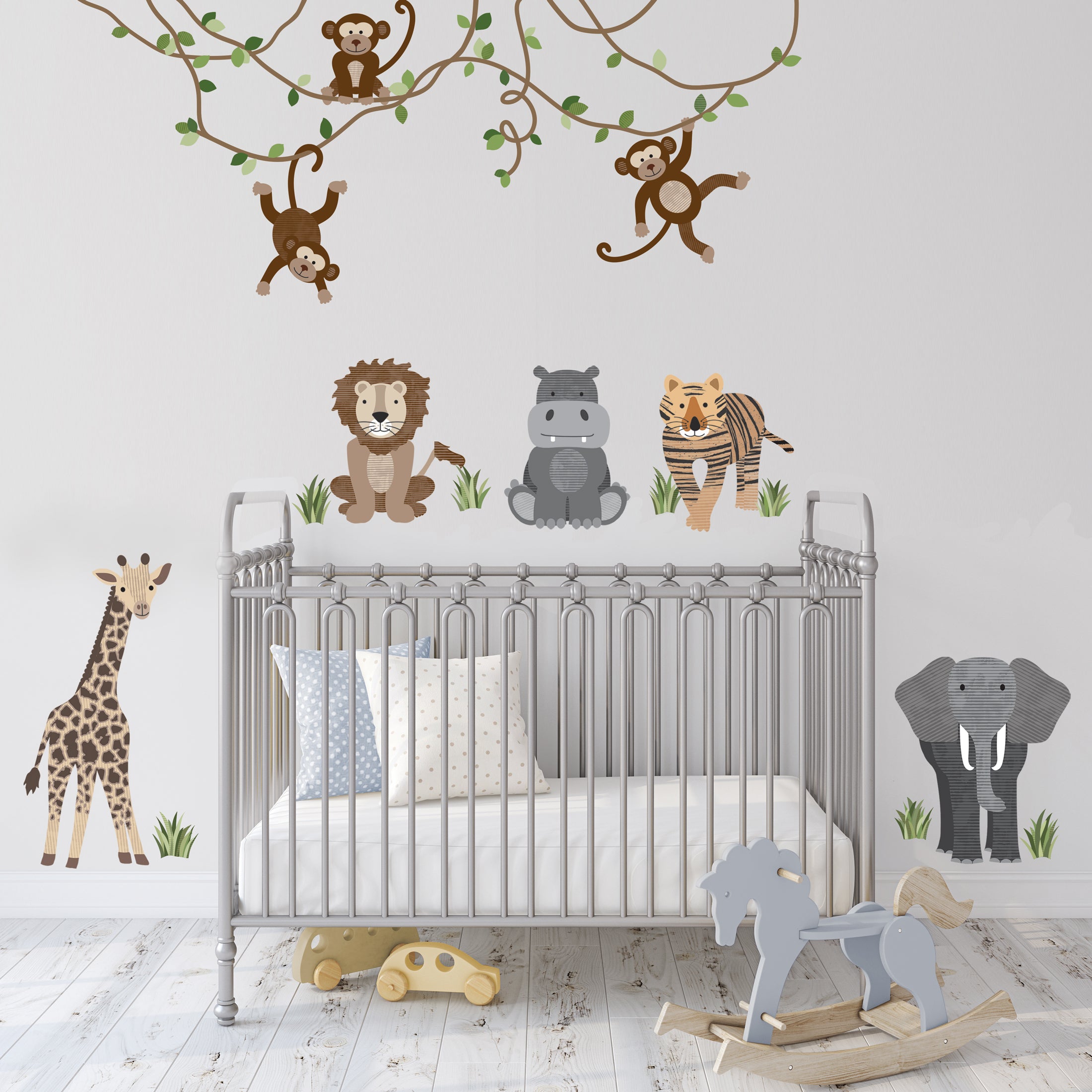 jungle animal wall stickers nursery