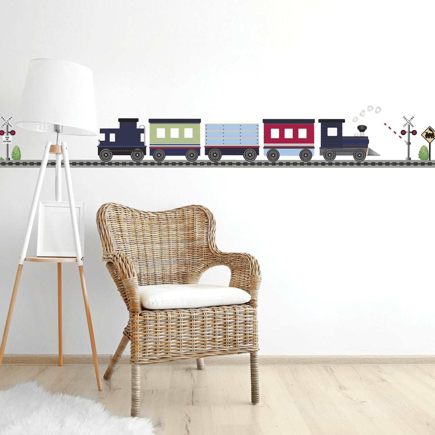 train wall decals