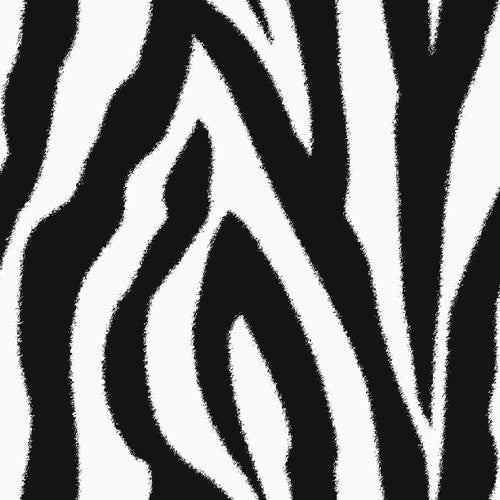 Black and White Zebra Print Wall Decals, EcoFriendly Matte Wall Stick