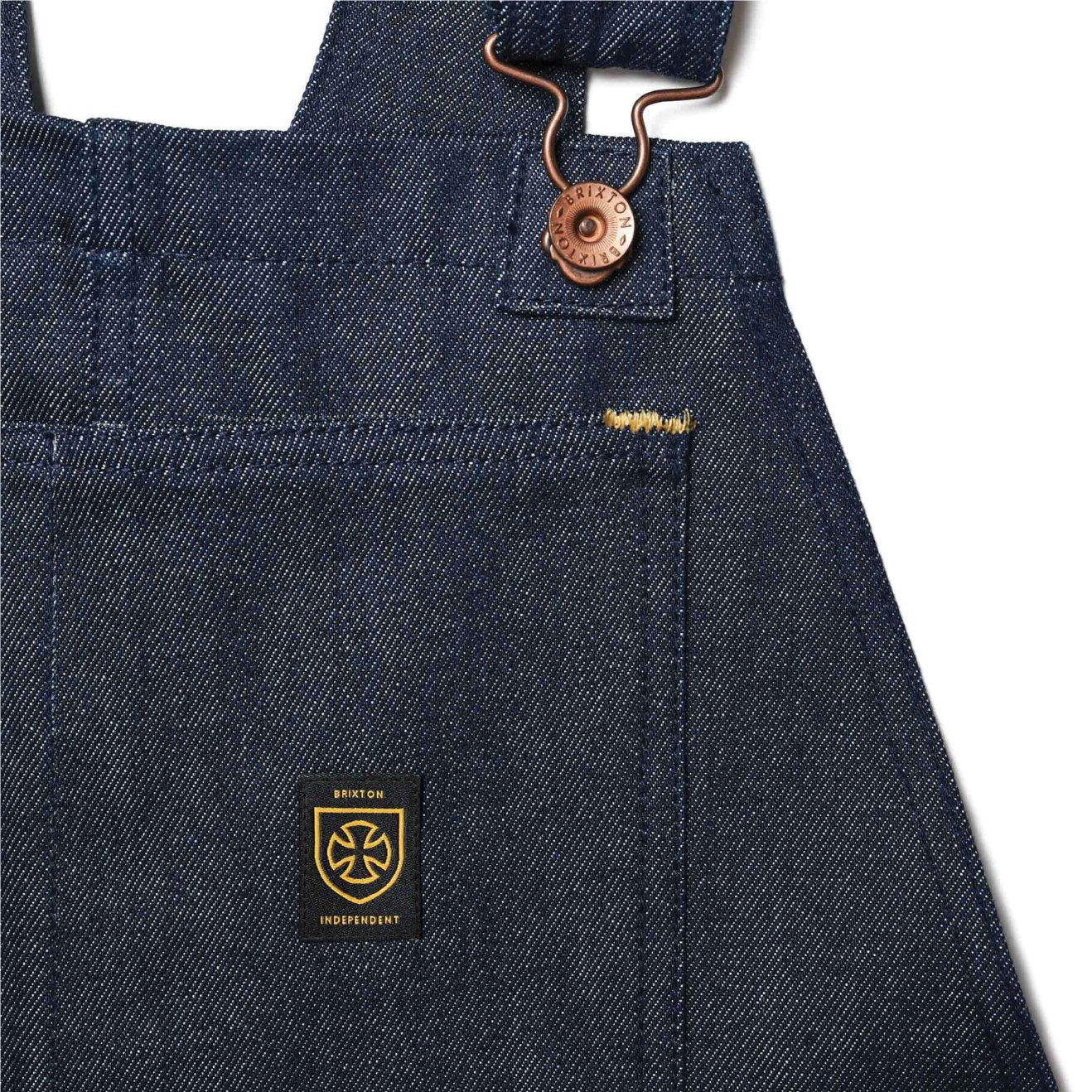 雑誌などで活躍中の人気 【BRIXTON×INDEPENDENT】YARD DENIM OVERALL ...