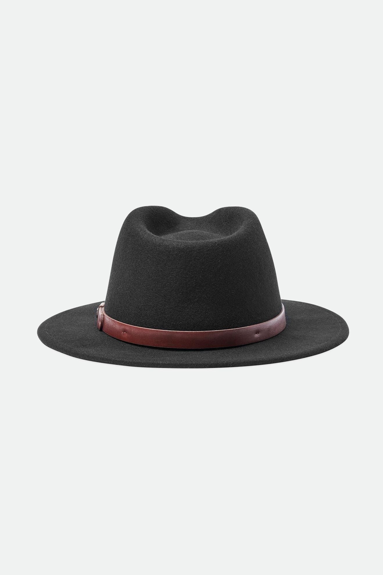 Field Proper Felt Fedora Hat - Black – Brixton Canada