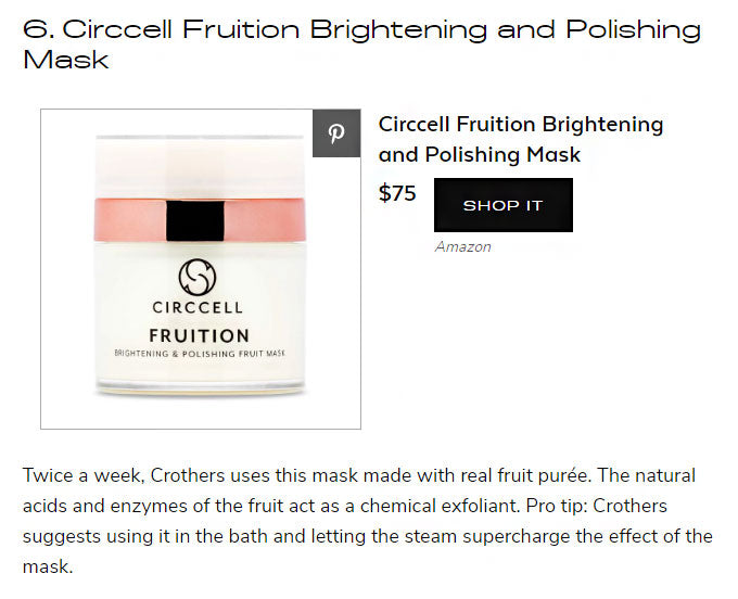 Circcell Fruition Brightening and Polishing Mask